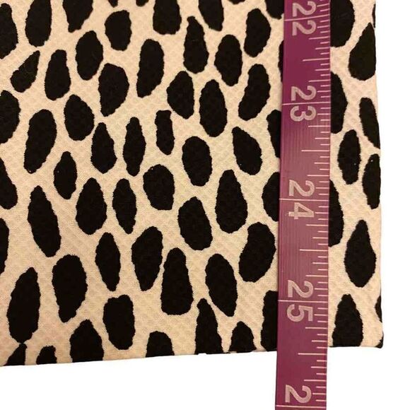Talbots Slim Crop Black and White Cheetah Print Pants - Picture 13 of 14